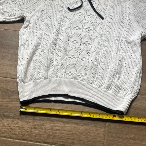 LOFT White Collared Sweater - Picture 4 of 10